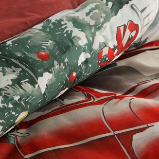 Komplet pościeli świąteczny POS 160x200 Eurofirany czerwony