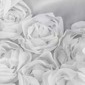 Zasłona gotowa na taśmie ROSES 400x160 Eva Minge Eurofirany biały