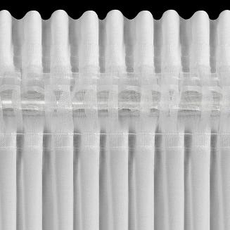 Zasłona gotowa na taśmie ROSES 400x160 Eva Minge Eurofirany biały