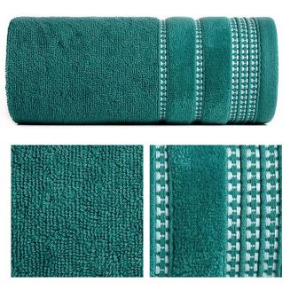 Ręcznik bawełniany AMANDA 70x140 Eurofirany ciemny turkus