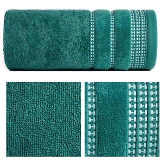 Ręcznik bawełniany AMANDA 70x140 Eurofirany ciemny turkus