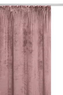 Pudrowa Zasłona Welurowa Na Taśmie 140x270 Velvet Soft