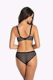 Biustonosz GAIA Semi-soft Celia 1088 półusztywniany czarno beżowy