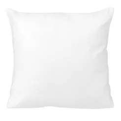 Poszewka satyna bawełniana 40x40 jednobarwna biała