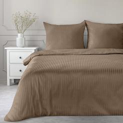 Pościel satynowa VERA 140x200 Eurofirany brązowy