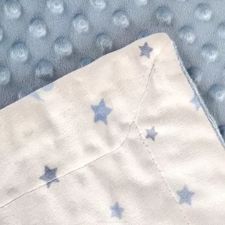 Koc Pierre Cardin BABY5 110x140 Pierre Cardin Eurofirany niebieski kremowy bąbelki gwiazdki