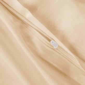 Pościel satyna bawełniana 140x200 Darymex jasno beżowa