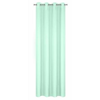 Zasłona gotowa na przelotkach ADORE 140x250 Design91 jasnomiętowy