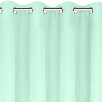 Zasłona gotowa na przelotkach ADORE 140x250 Design91 jasnomiętowy