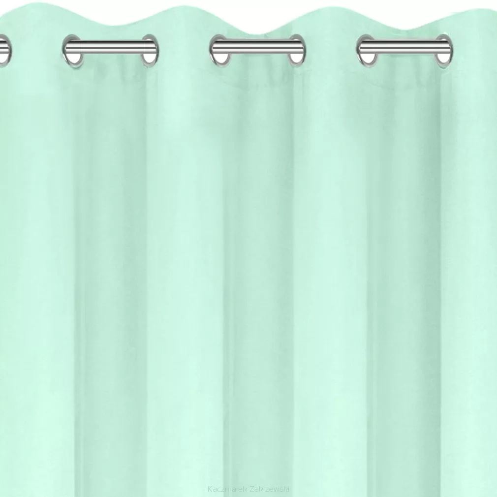 Zasłona gotowa na przelotkach ADORE 140x250 Design91 jasnomiętowy