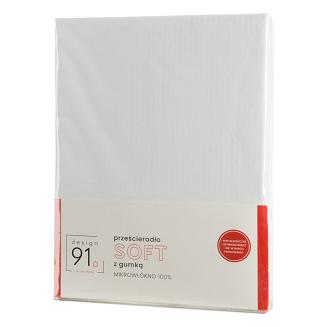 Prześcieradło SOFT 140x200x30 Design91 biały