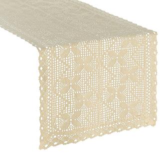Obrus dekoracyjny MARTHA 40x140 Eurofirany jasnobeżowy