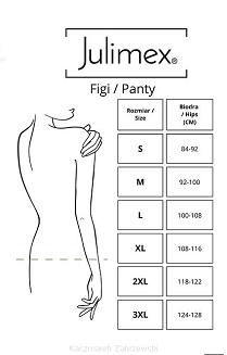 Figi damskie bezszwowe AMBER MAXI Julimex beżowe