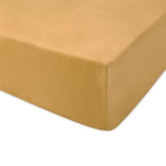 Prześcieradło jersey z gumką 140x200 Darymex musztardowe