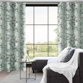 Zasłona gotowa na przelotkach GRACJA 140x250 Eurofirany miętowy