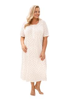 Koszula damska REGINA kod 019 różowe kwiatuszki