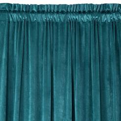 Zasłona gotowa na taśmie ROSA 140x270 Eurofirany ciemny turkus