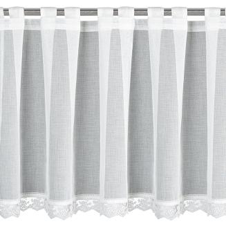 Firana gotowa na szelkach SUZAN 150x70 Eurofirany biały