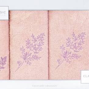 Komplet ręczników 3 cz. KAMIL Eurofirany różowy
