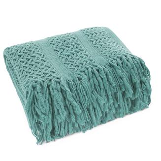 Koc narzuta AKRYL 130x170 Eurofirany ciemnomiętowy