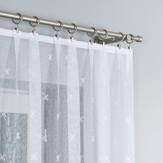 Firanka żakardowa gotowa na żabki KAROLINA 300x130 biała