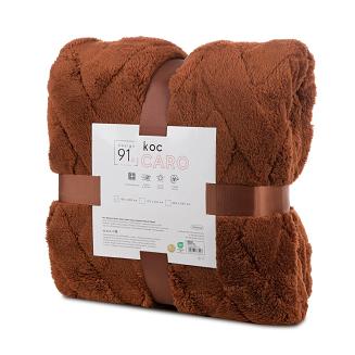 Koc narzuta CARO 200x220 Design91 ceglasty