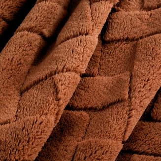 Koc narzuta CARO 200x220 Design91 ceglasty