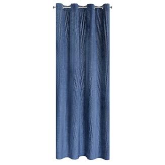 Zasłona gotowa na przelotkach LUSSI 140x250 Eurofirany granatowy