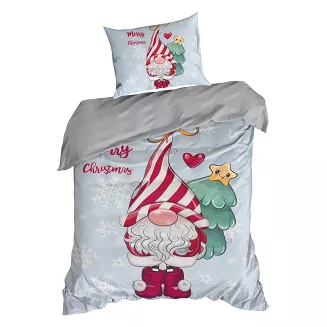 Komplet pościeli świąteczny POS 140x200 Eurofirany szary