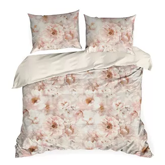 Pościel bawełniana FLORINA 140x200 Design91 jasnoszary