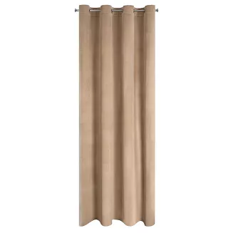 Zasłona gotowa na przelotkach ROSA 140x250 Design91 ciemnobeżowy