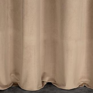 Zasłona gotowa na przelotkach ROSA 140x250 Design91 ciemnobeżowy