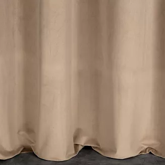 Zasłona gotowa na przelotkach ROSA 140x250 Design91 ciemnobeżowy