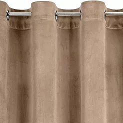Zasłona gotowa na przelotkach ROSA 140x250 Design91 ciemnobeżowy