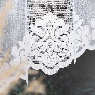 Firanka żakardowa gotowa na żabki ŻAKLINA 400x160 biała