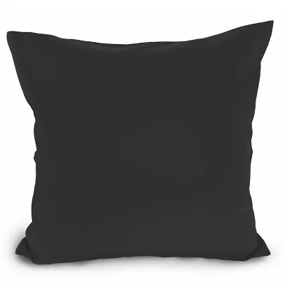 Poszewka satyna bawełniana 50x60 czarna