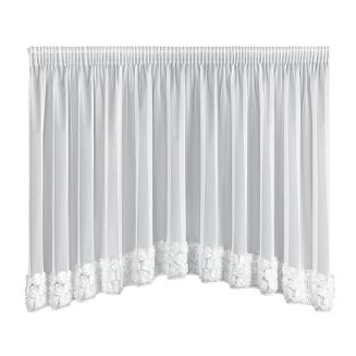 Zasłona gotowa na taśmie ROSES 400x160 Eva Minge Eurofirany biały