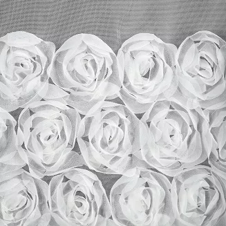 Zasłona gotowa na taśmie ROSES 400x160 Eva Minge Eurofirany biały