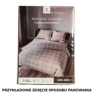 SAVANA Komplet pościeli z bawełny satynowej 160x200cm 100053/SAT/000/160200/1