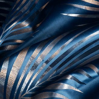 Zasłona gotowa na taśmie GLORIA 140x300 Eurofirany granatowy