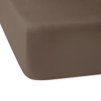 Prześcieradło satyna bawełniana z gumką 200x220 Darymex sepia