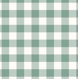 Piżama damska LUNA kod 320 zielona stokrotki spodnie w kratę