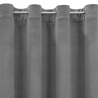 Zasłona gotowa na przelotkach MILO 140x250 Eurofirany stalowy