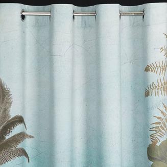 Zasłona gotowa na przelotkach ALINE Eurofirany ciemnozielony