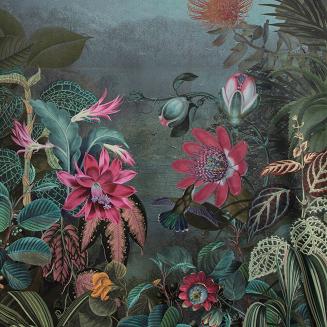 Zasłona gotowa na przelotkach ALINE Eurofirany ciemnozielony