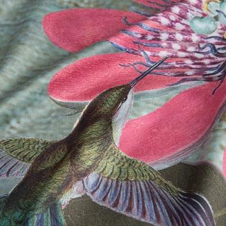 Zasłona gotowa na przelotkach ALINE Eurofirany ciemnozielony