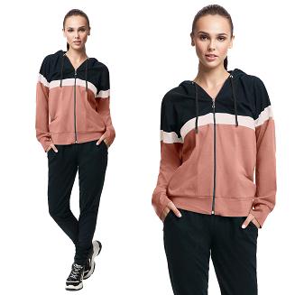 Dres damski LUNA kod 307 beżowo-czarny