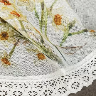 Firana gotowa FLORA 150x60 Eurofirany żółty
