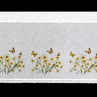 Firana gotowa FLORA 150x60 Eurofirany żółty