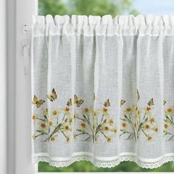 Firana gotowa FLORA 150x60 Eurofirany żółty